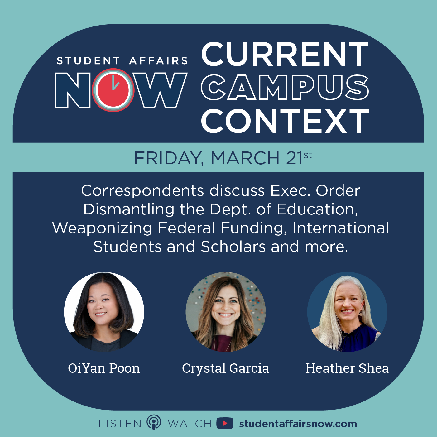Current Campus Context: Exec. Order Dismantling the Dept. of Education, Weaponizing Federal Funding, International Students & Scholars episode artwork