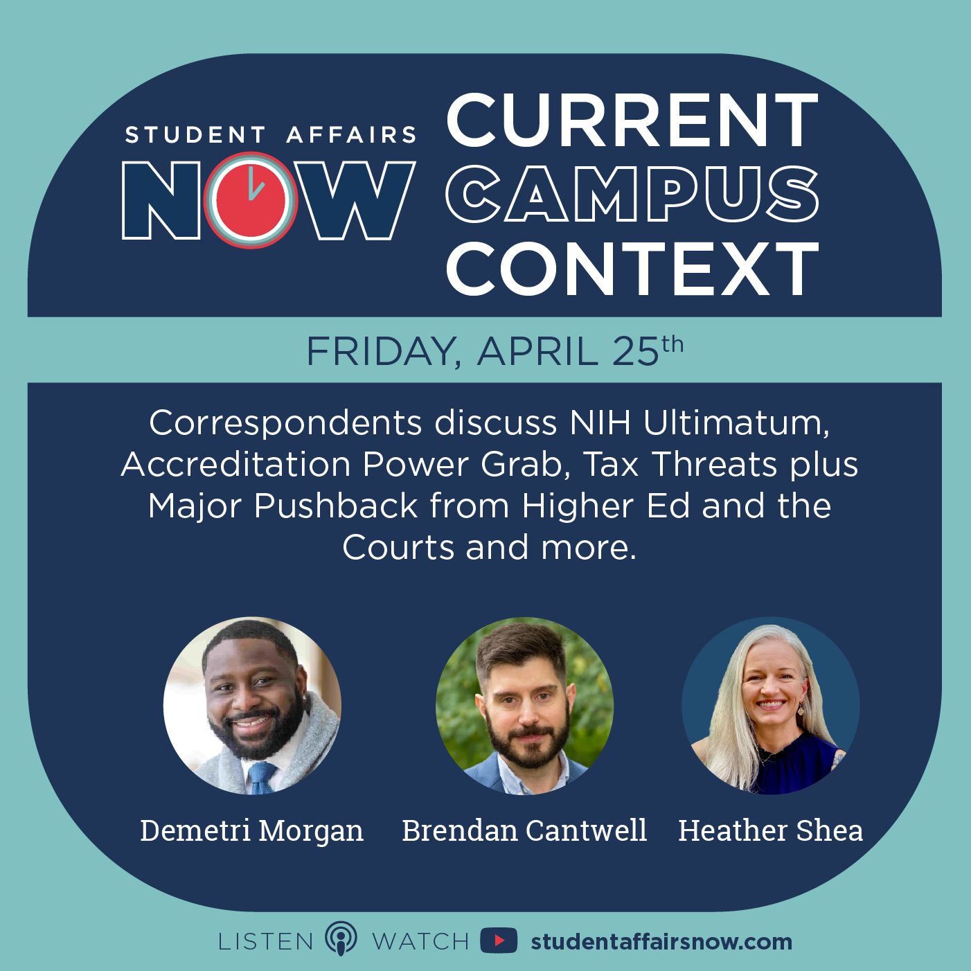 NIH Ultimatum, Accreditation Power Grab, & Tax Threats episode artwork